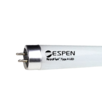 Espen L48T8/830/10G-EB - T8 LED tube lamp. Four-foot. 10 watt. 3000K color. Plug and play retrofit lamp. Operates on T8 electronic ballast.