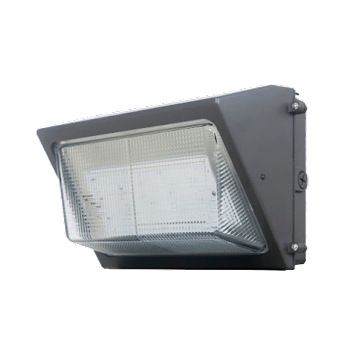 ICOM Lighting IWPT-6L-5K - LED Wall Pack luminaire. 42 watt. 6437 lumens. 50K color. Cast aluminum housing. Bronze powder coat finish.  Glass lens. cULus wet location. 2.5 kV surge protection. LED color maintenance. Extra long 181,000+ life hours. 120-277 volt. DLC Premium.