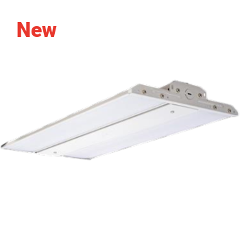 ICOM LEDFHB130-06-50K-MV-G3 LED linear high bay fixture. 130 watt. 5000K color.  0-10V dimming. 150,000+ life hours. DLC Premium.