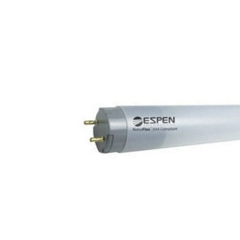 Espen L48T8/850/10P-EB - T8 LED Tube - TYPE A retrofit replacement for T8 fluorescent lamps operating Plug&Play on T8 electronic ballast. Shatterproof Nano-Plastic. 4 foot length. 5000K Daylight