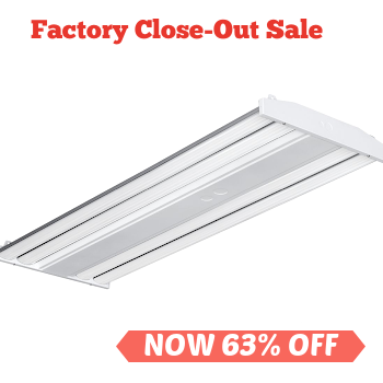 Hubbell Lighting CLB2-50MM-W-EDU - LED High Bay Luminaire - 99 watts. 5000K color. 0-10V dimming. 54,000 hours. 120-277V.