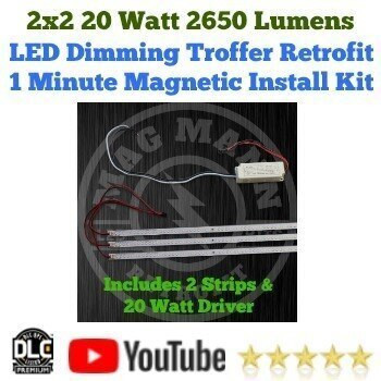 MagMann 2x2 LED Magnetic Strip & Driver Retrofit Kit - 20 watt - 1 minute retrofit