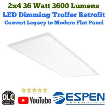 Espen Technology VEKT-P2X4/850 2x4 LED Troffer Retrofit Panel Kits provide a fast, energy saving solution for fluorescent T8 lighting.