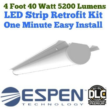 Espen Technology VEKL4F/40-840 LED STRIP LIGHT 4FT Retrofit Kits provide a fast energy saving solution for fluorescent channel lighting.