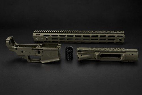 No Shift AR-15 Frame ([Patent Pending] Upper, Lower and Full Length ARCA Handguard)
