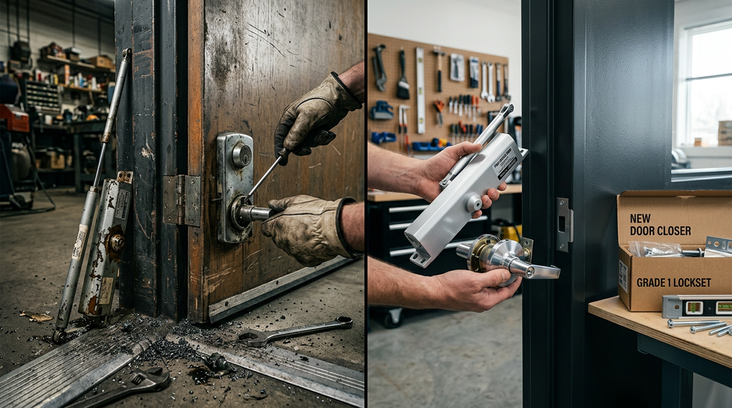 Repair vs Replace Commercial Door Hardware [Guide]