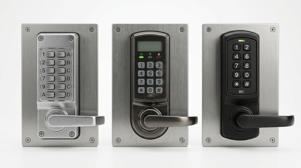 Alarm Lock DL2700 vs Schlage FE595 vs Kaba Simplex