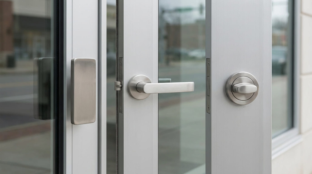 How to Choose Storefront Door Trims: Paddle vs Lever