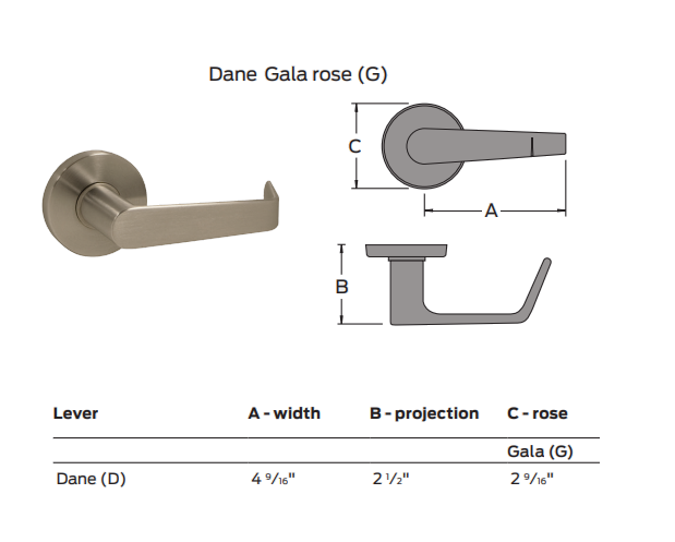 Falcon MA161 DG Connecting Room/Exit Mortise Lock