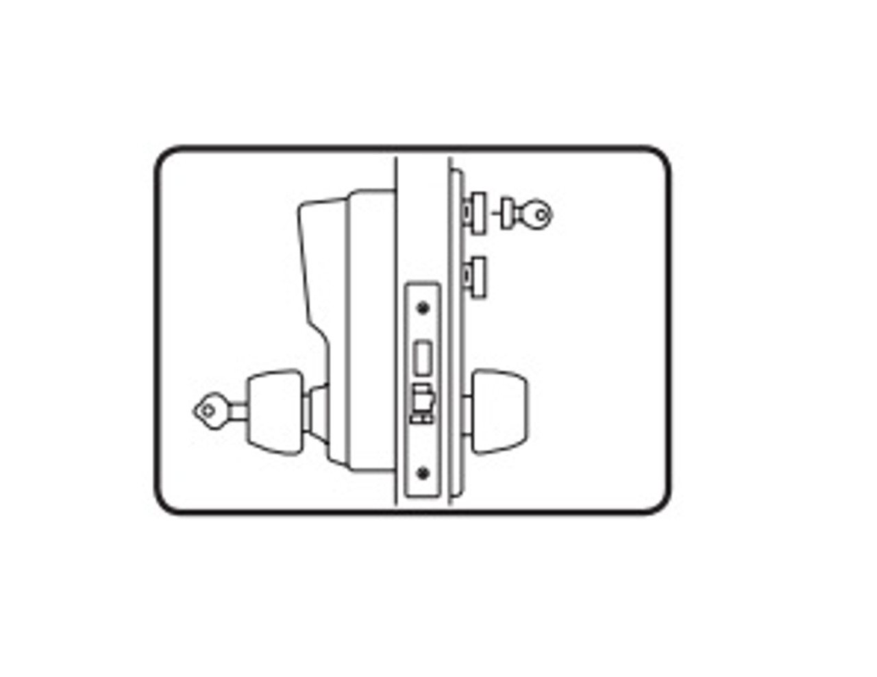 Simplex Pushbutton Mortise Lock w/ Lever Combination Entry-LFIC Schlage-Passage-Lockout-Deadbolt Bright Brass LH