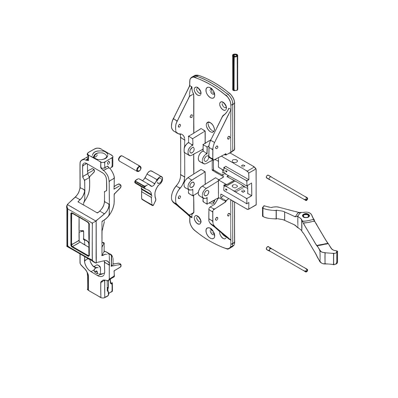 Sargent 68-2163 8710 Chassis Assembly Less Cover LHRB