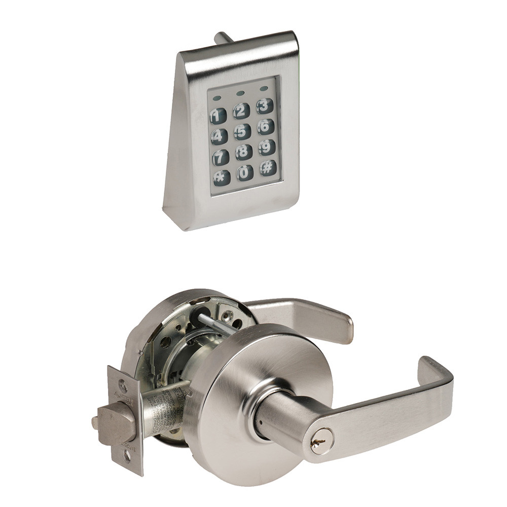 Sargent KP10XG77 LL 10-Line Cylindrical Keypad Lock w/ L Lever