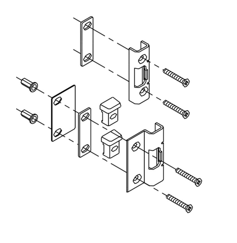 Adams Rite 91-0992-02-P Frame Kit for Aluminum