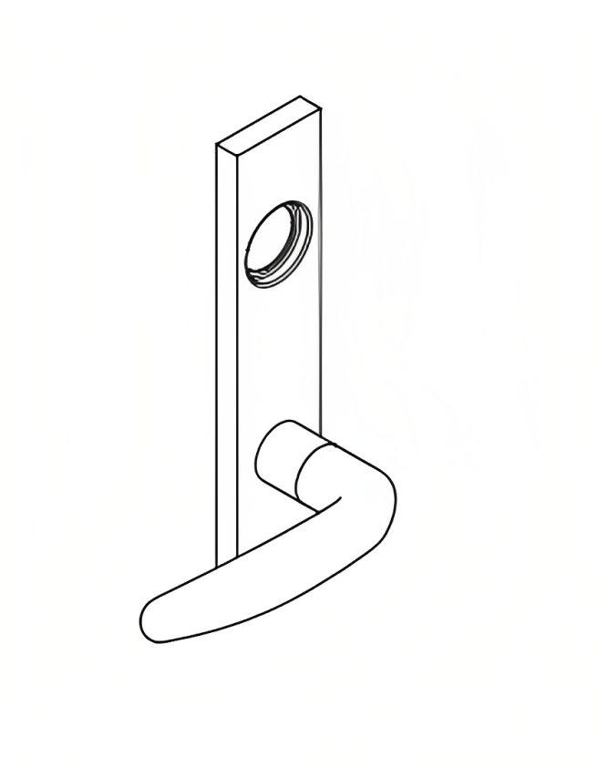 Schlage 09-553 07L Outside Lever and Full Face Cylinder Escutcheon ...