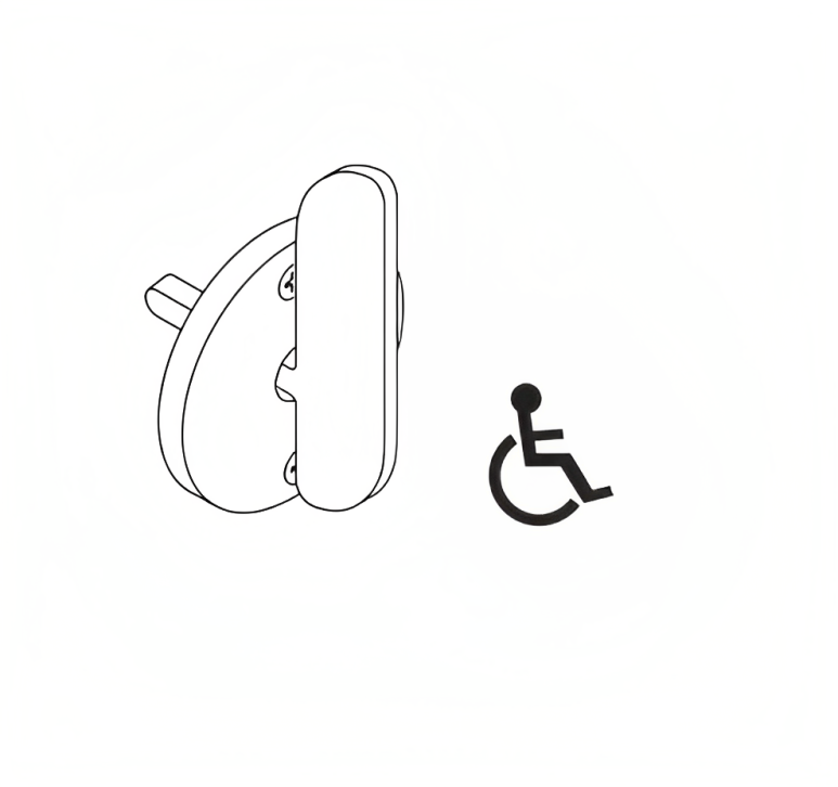 Schlage 09509 027 L583363 Large ADA Thumbturn for Sectional Trim, 13