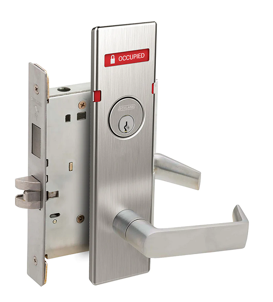 Schlage L9456P 06N OS-OCC Corridor Mortise Lock w/ Exterior Vacant