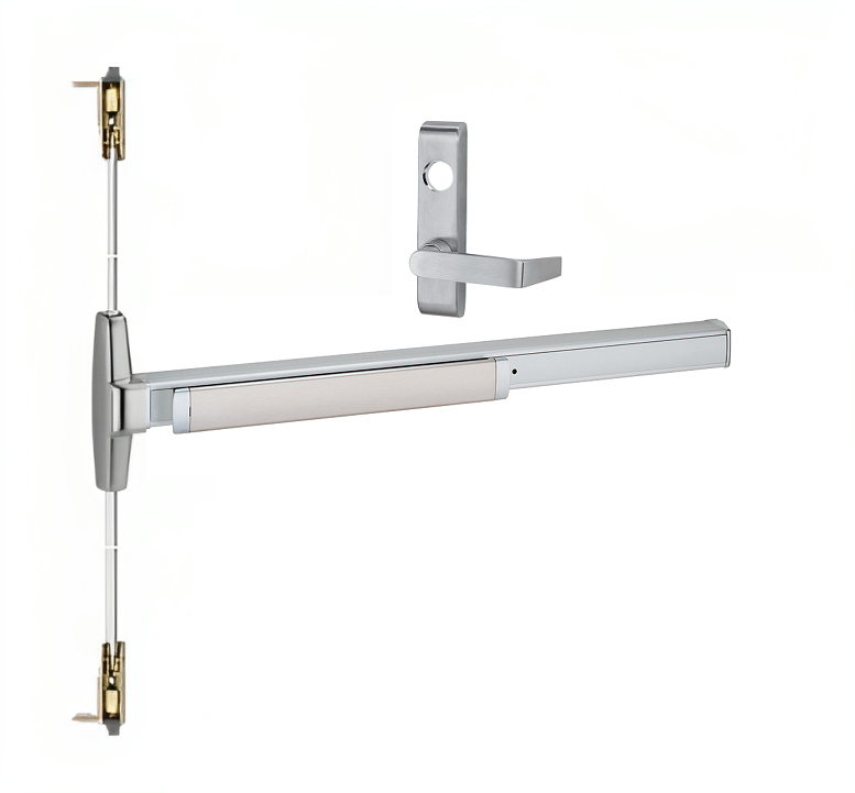 Asta Verticale Von Duprin 3549A-EO Per Uscita Di Sicurezza, Finitura US26D - Foto 2