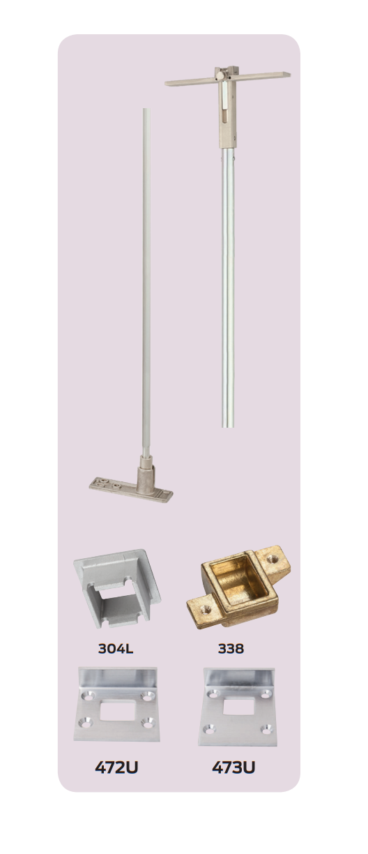 Von Duprin 5547WDCEO-F Fire Rated Wood Door Concealed Vertical Rod