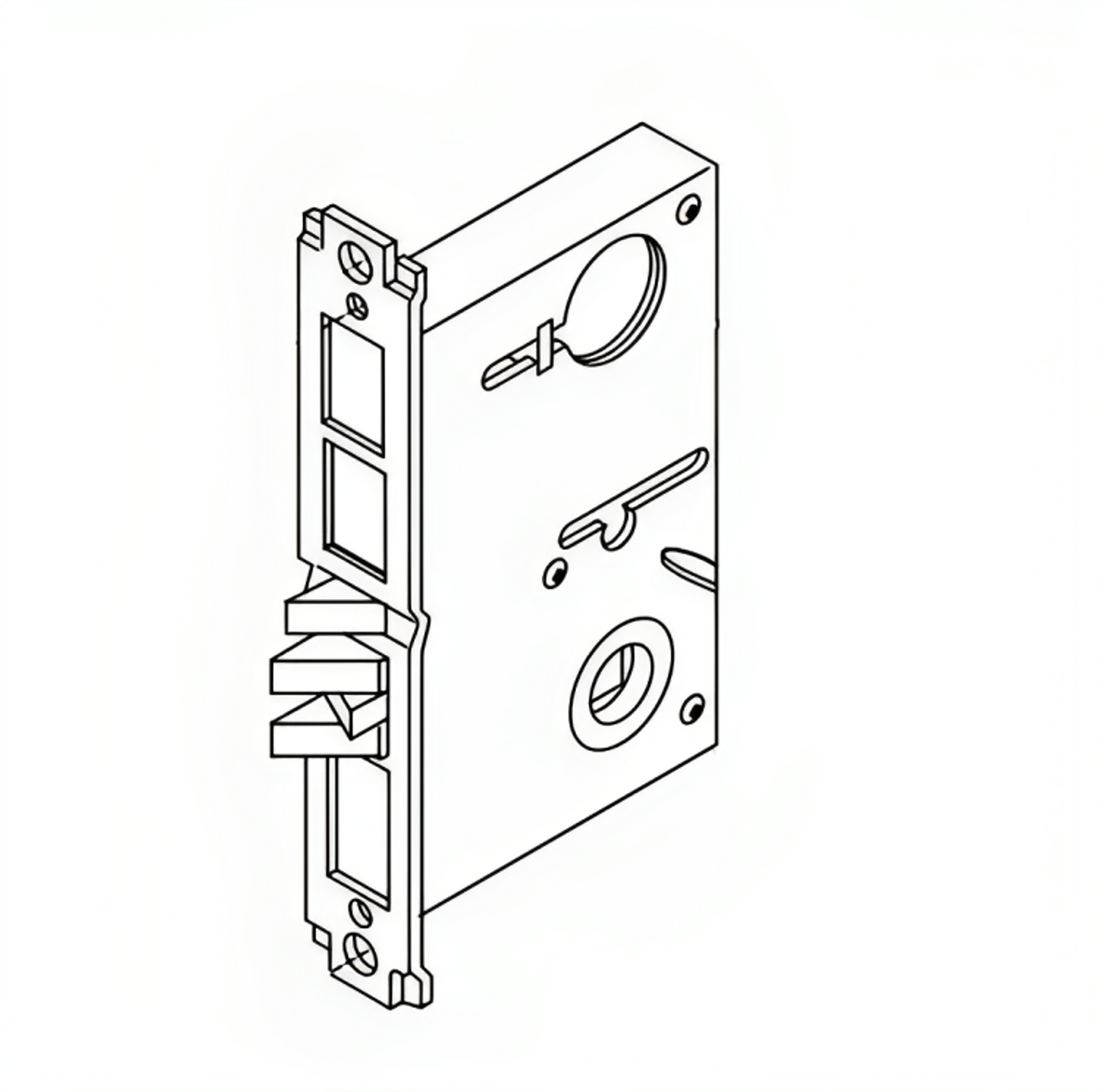 Accentra (Yale) 6070300393048 7000 Series Part, Mortise Lock
