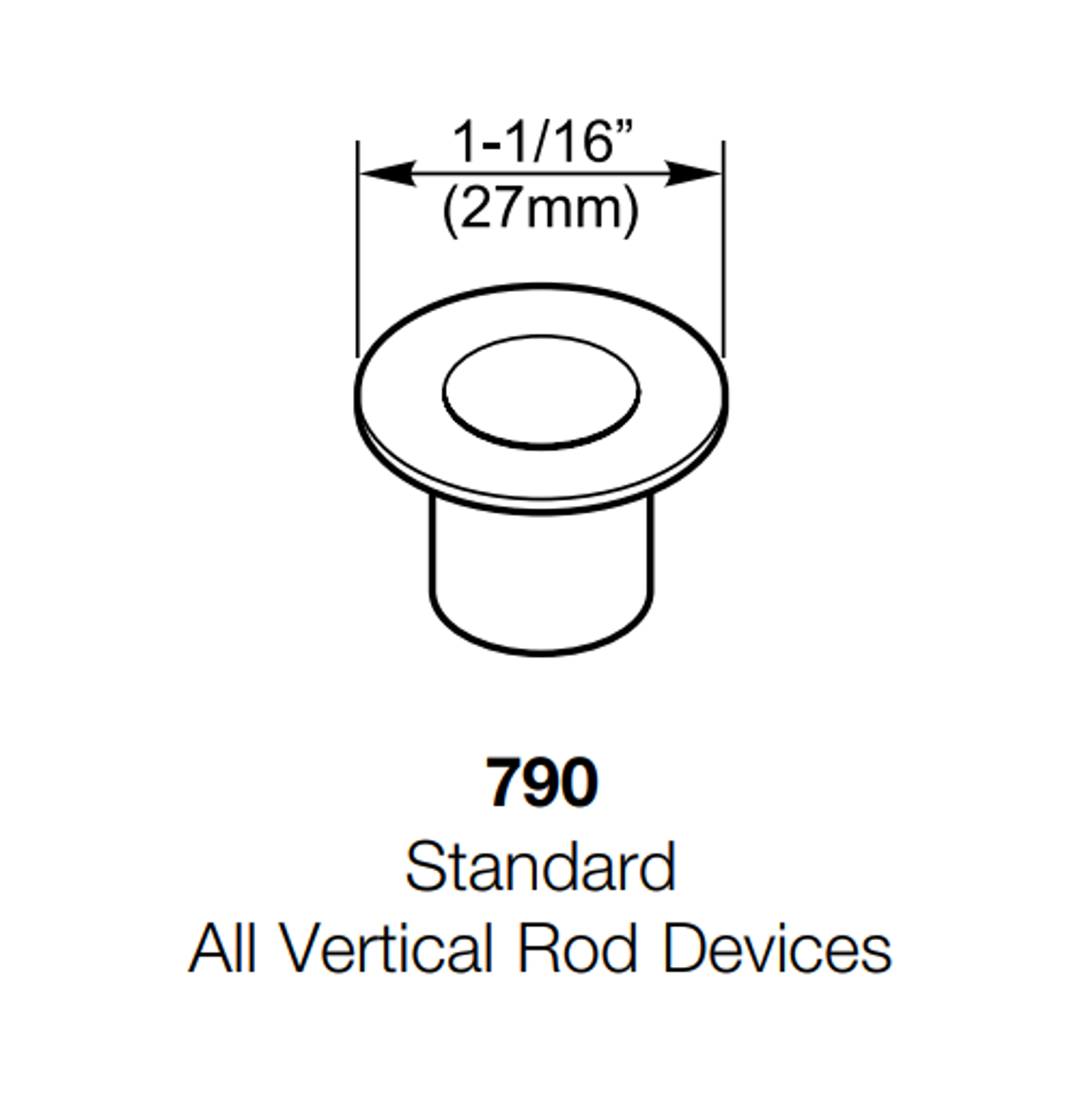 Accentra (Yale) 790 7000 Series Part, Floor Strike