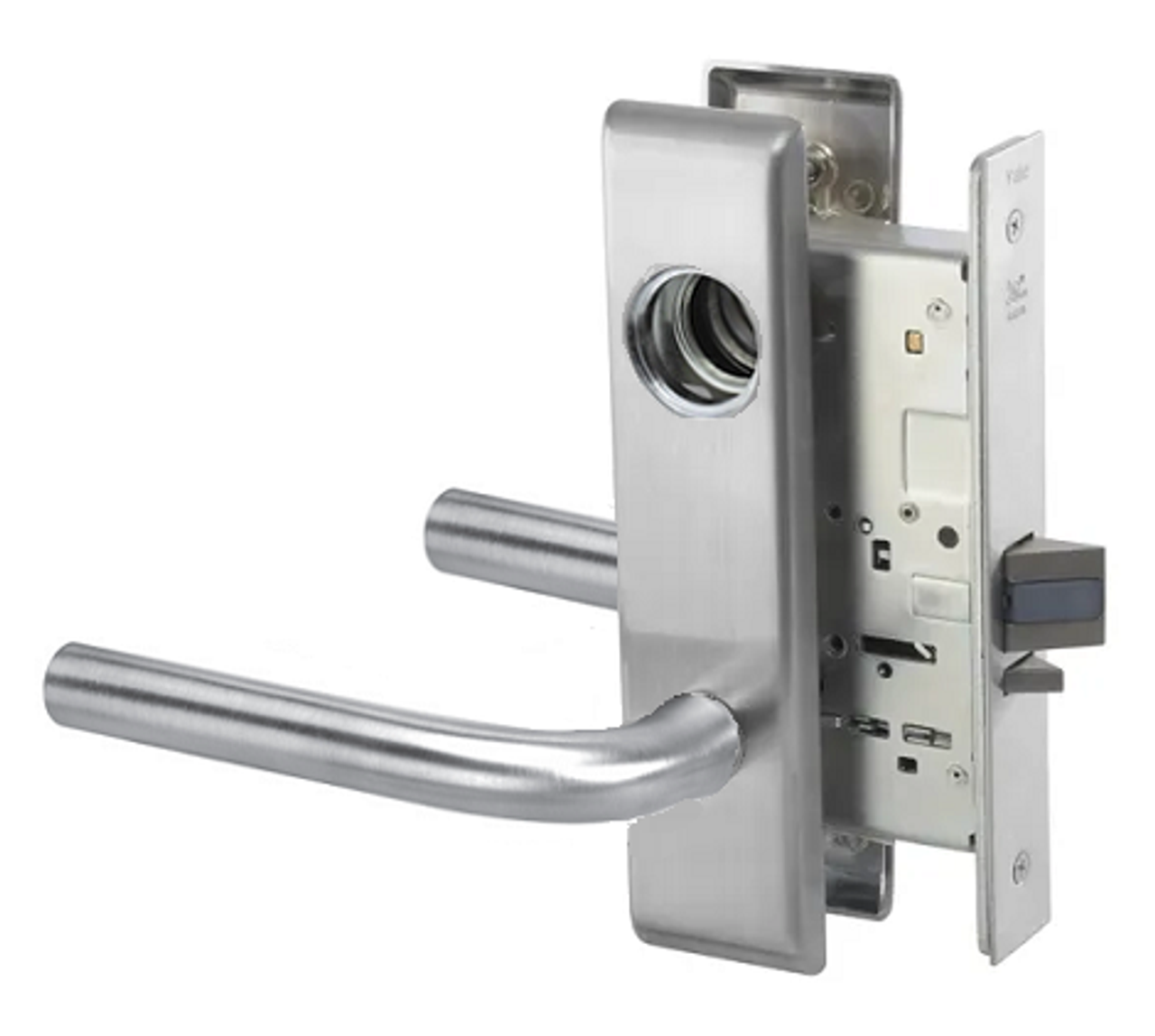 Yale PNCN8805FL LC Storeroom or Closet Mortise Lever Lock, Less Cylinder