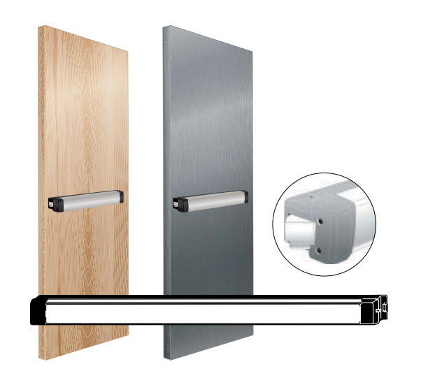 Adams Rite P8701-36 Narrow Stile Pullman Rim Exit Device for Hollow ...