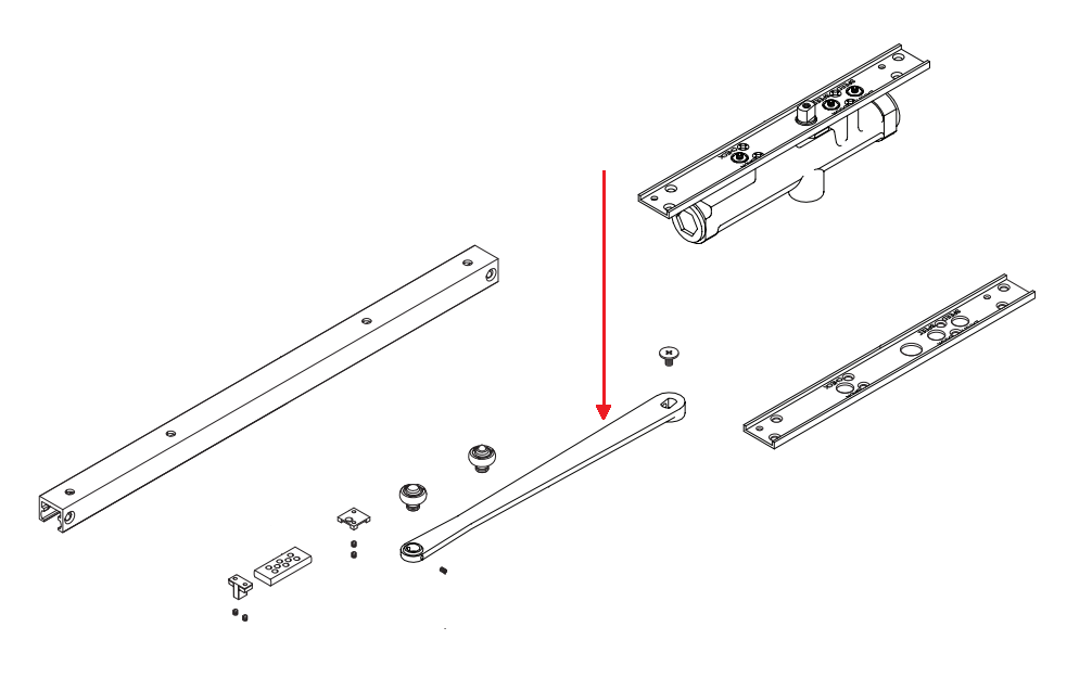 LCN 31303077T Standard Track Arm