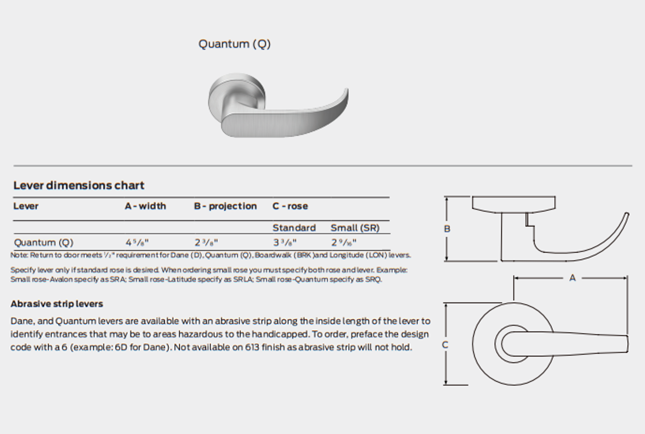 Falcon W12 Q Dummy Lever Trim, Quantum Style