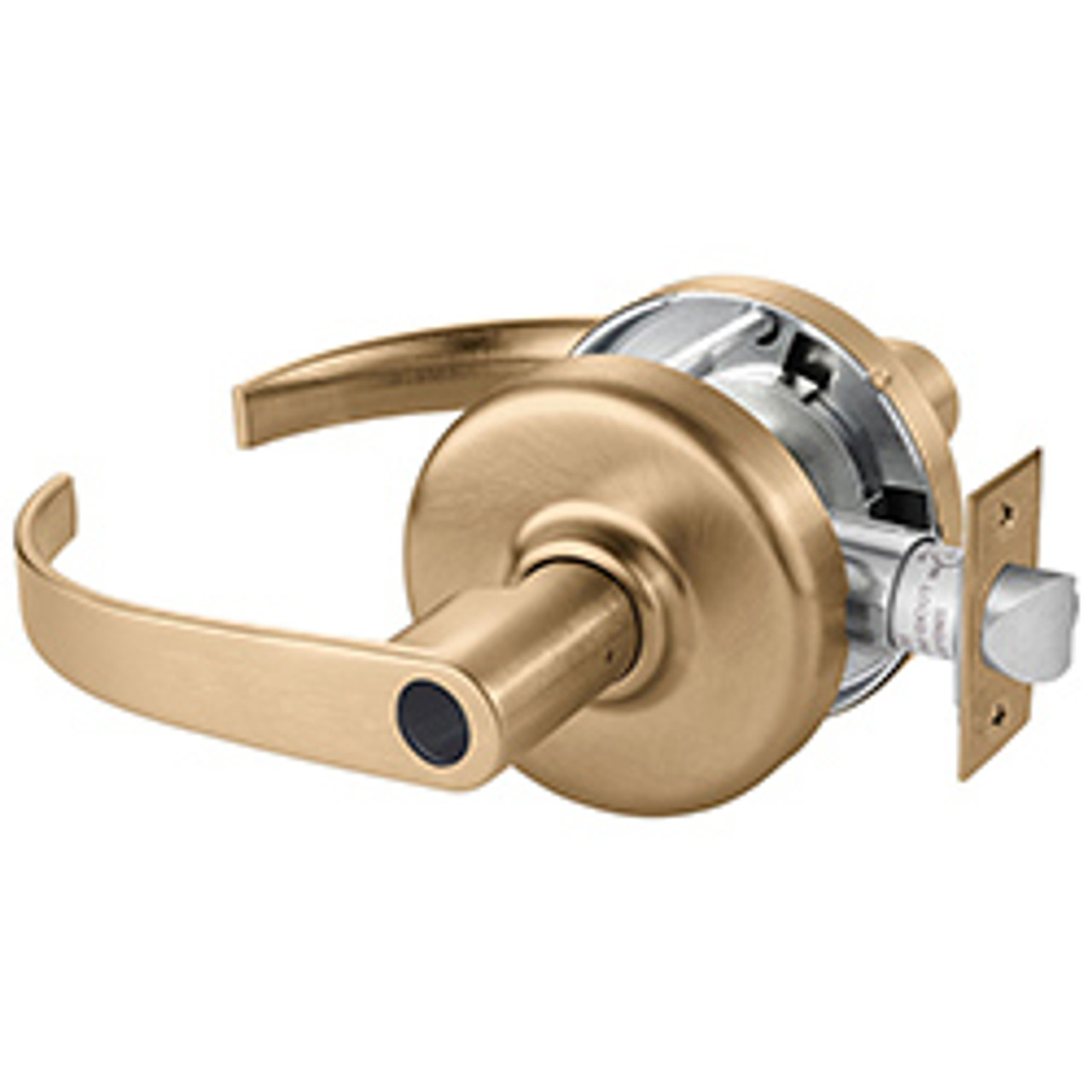 Corbin Russwin CL3551 PZD 612 LC Heavy-Duty Entrance or Office Conventional  Less Cylinder Lever Lock, Satin Bronze Finish