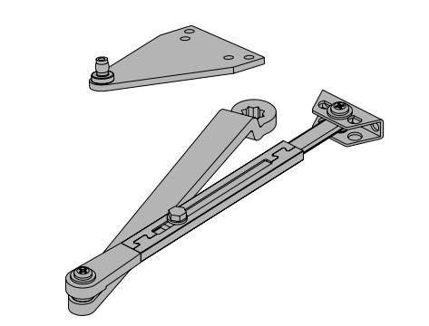 Falcon SC70A-3077/PA AL Regular Arm with PA Bracket, for SC70