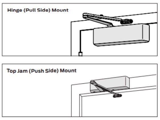 LCN 1461-CUSH-AL Cush Arm Door Closer, Aluminum