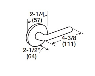 Corbin Russwin ML2055 RSA Classroom Mortise Lock