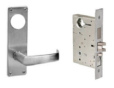 Corbin Russwin ML2067 NSN 626 LC Apartment or Dormitory Mortise Lock,  Conventional Less Cylinder, Satin Chrome Finish