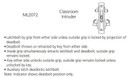 Corbin Russwin ML2072 PSA 626 CL6 Classroom Intruder Mortise Lock, Accepts Large Format IC Core (LFIC), Satin Chrome Finish