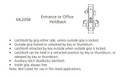 Corbin Russwin ML2058 CSA 626 CL6 Entrance or Office Holdback Mortise Lock, Accepts Large Format IC Core (LFIC), Satin Chrome Finish