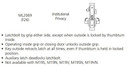Corbin Russwin ML2069 CSA 626 LC Institutional Privacy Mortise Lock, Conventional Less Cylinder, Satin Chrome Finish