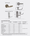 Falcon MA431CP6 DN Security Mortise Lock, w/ Schlage C Keyway