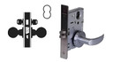 Falcon MA431B AG Security Mortise Lock, Accepts Small Format IC Core