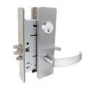 Falcon MA381CP6 QN 626 Apartment Exit Mortise Lock, w/ Schlage C Keyway, Satin Chrome Finish