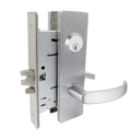 Falcon MA411P QN 626 Asylum Mortise Lock, Satin Chrome Finish