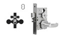 Falcon MA431B QG Security Mortise Lock, Accepts Small Format IC Core