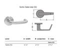 Falcon MA441L SG Classroom Security Mortise Lock, Less conventional cylinder