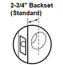 Kaba Simplex 1041C Mechanical Pushbutton Knob Lock w/ Key Override and Passage, Accepts Corbin Russwin 6-Pin LFIC