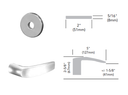Sargent 8259 LNB Double Locking Mortise Lock