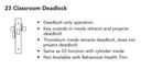 Sargent 60-8223 26D Classroom Deadlock Mortise Deadbolt Only, Accepts Large Format IC Core (LFIC), Satin Chrome Finish