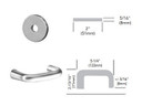 Sargent LC-8241 LNJ Classroom Security Intruder Deadbolt Mortise Lock, Conventional Less Cylinder