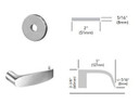 Sargent 70-8204 LNL Storeroom or Closet Mortise Lock, Accepts Small Format IC Core (SFIC)