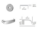 Sargent LC-8237 LNL Classroom Mortise Lock, Conventional Less Cylinder