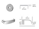 Sargent 60-8224 LNL Room Door Mortise Lock, Accepts Large Format IC Core (LFIC)