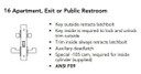 Sargent 70-8216 LNL 26D Apartment, Exit or Public Restroom Mortise Lock, Accepts Small Format IC Core (SFIC), Satin Chrome Finish